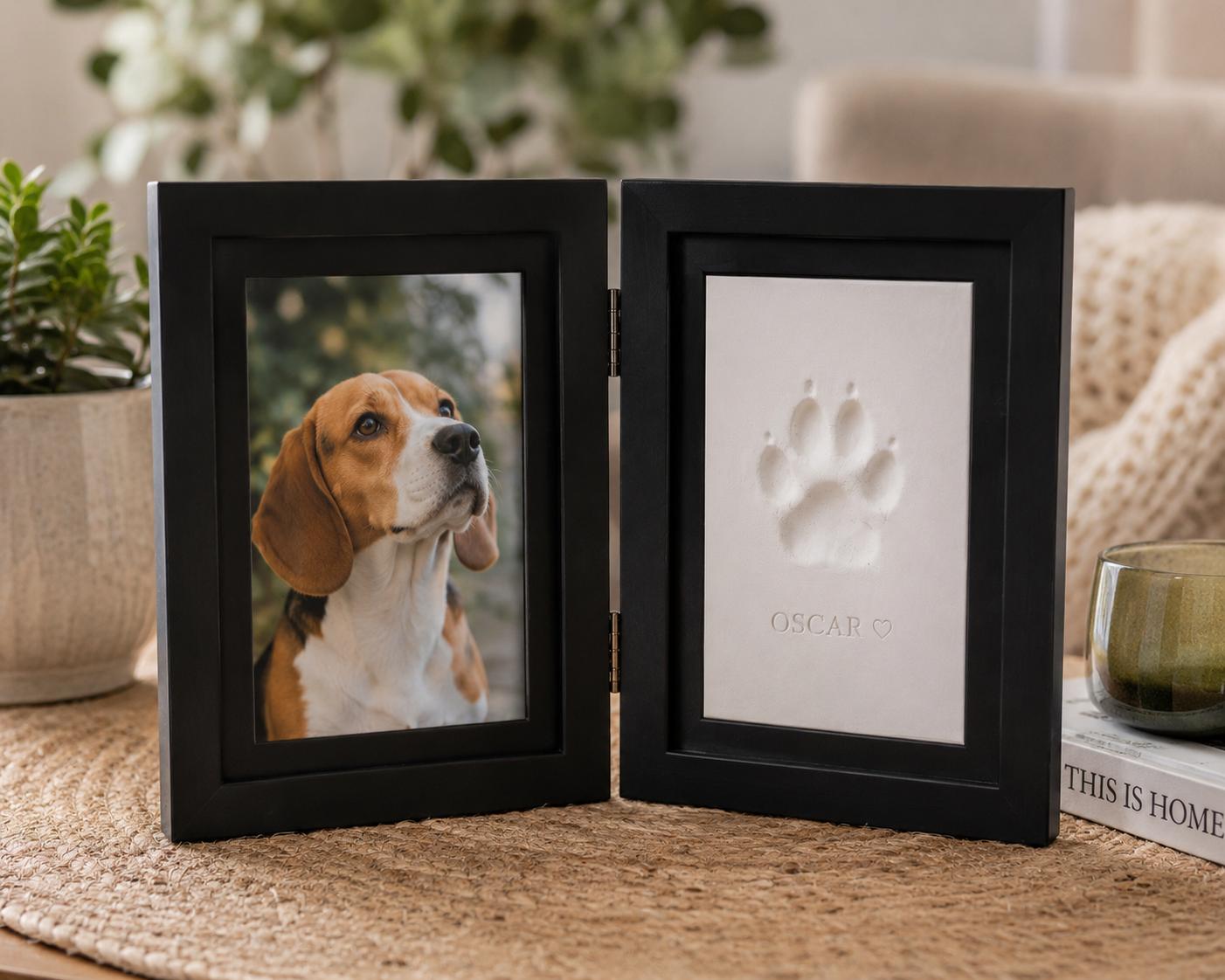 Cornice nera con Beagle